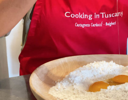 chicca making pasta dough