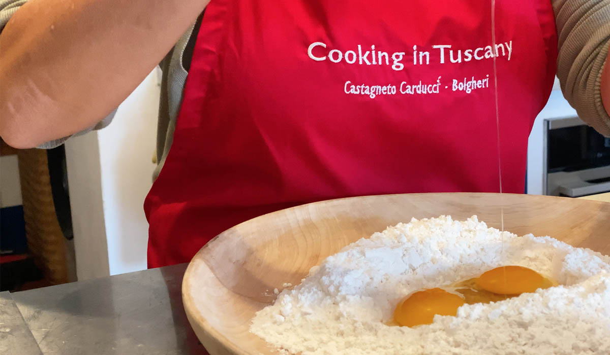 chicca making pasta dough