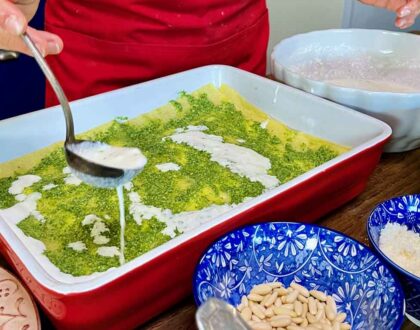 Homemade Pesto Lasagna Class
