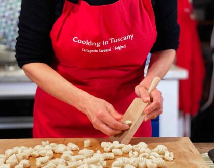 Flour Gnocchi with Peas and Pancetta