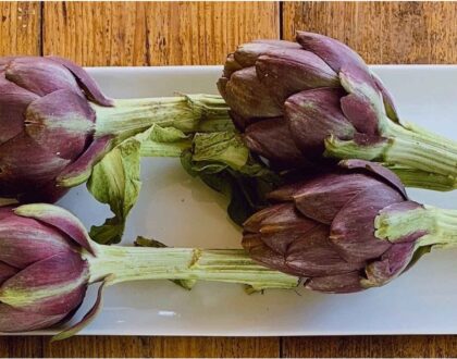 Stewed Stuffed Artichokes