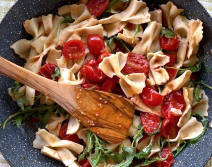 Handmade Farfalle & Rocket Cherry Tomato Sauce