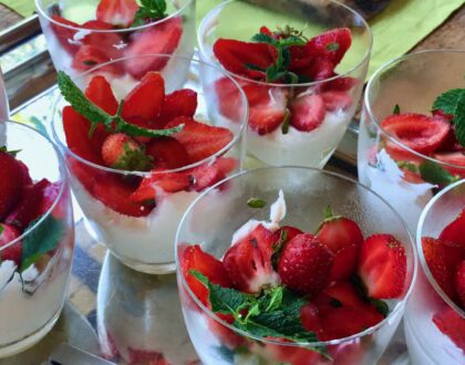 Ricotta mousse dessert