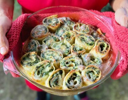 Spinach Stuffed Crespelle with Gorgonzola Sauce Class