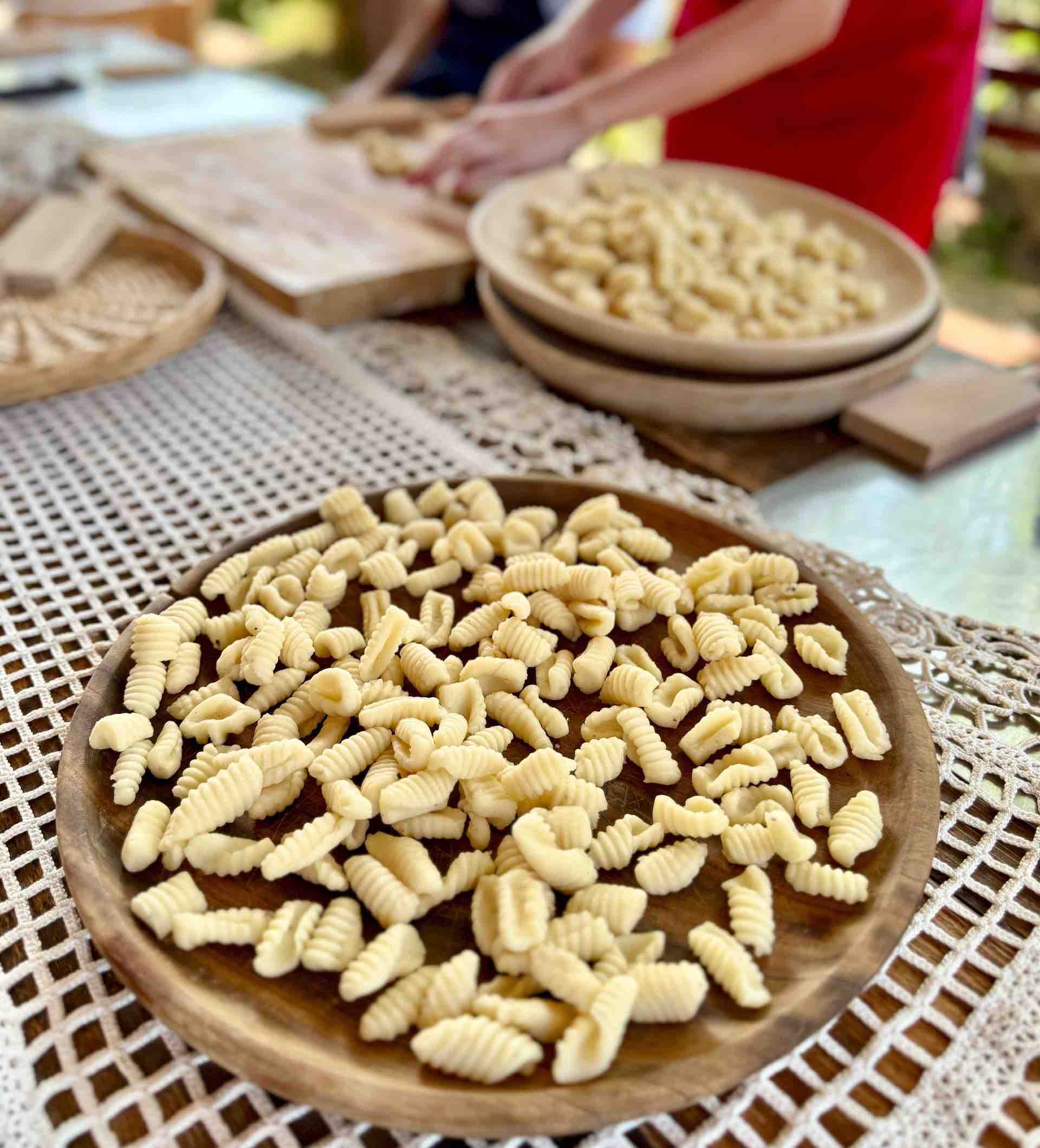 Italian gnocchi class at Cooking in Tuscany